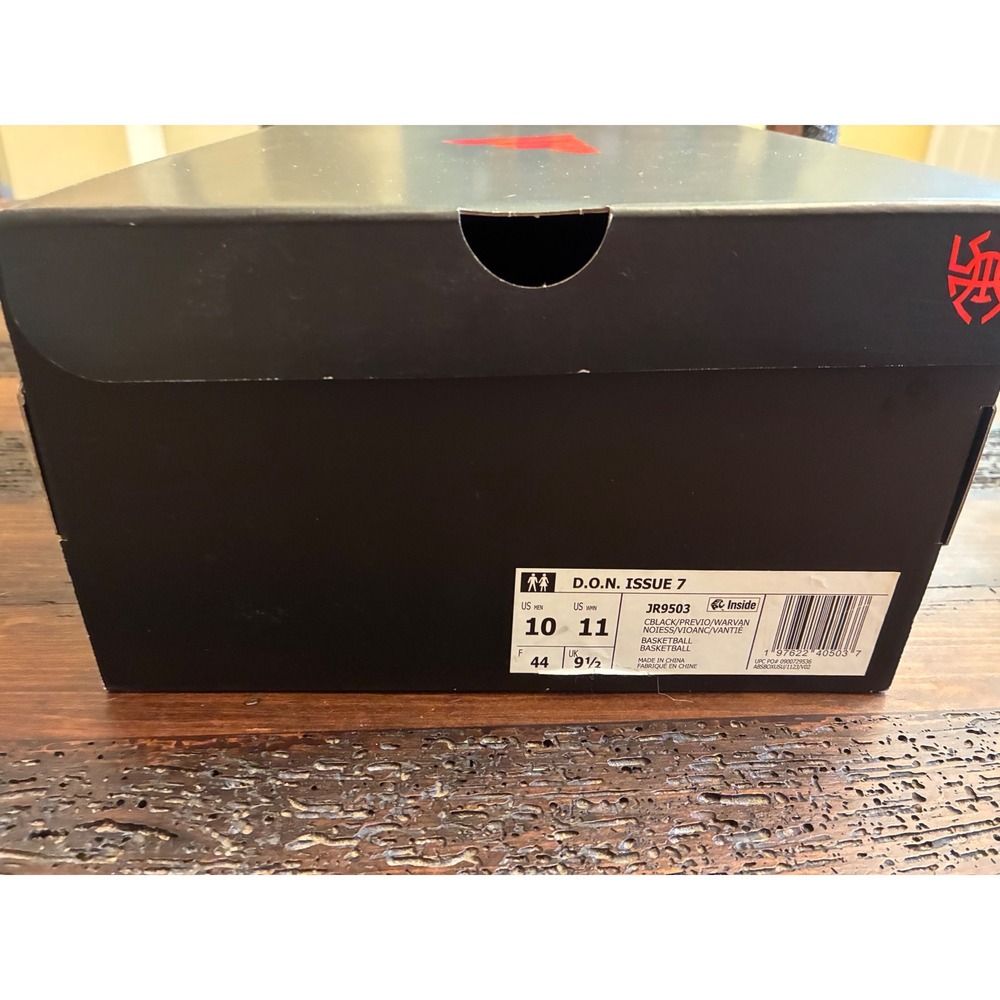 Adidas D.O.N Issue 7 Black Violet Basketball Shoes Men's 10 Preloved With Box - Picture 5 of 5